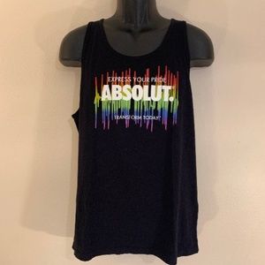 Absolut Rainbow Tank Top Large 100% cotton Gently worn
